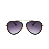Color-blocked Large Frame Sunglasses With Celebrity Style