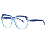 Trendy TR Pin Personalized Spring CP Frame Glasses with Multilateral Design Extensive Plane Mirror Frame