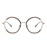 Transparent Korean Style Trendy Retro Round Eyeglasses