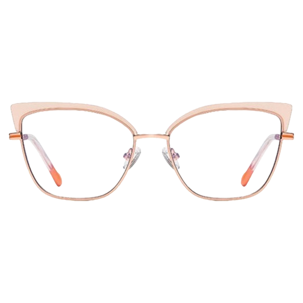 Classic Style Fashionable Nugget Metal Large Butterfly Frame Anti-blue Light Eyeglasses