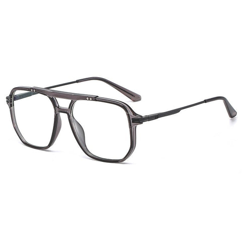 Stylish Large Frame Anti-blue Light Flat Mirror Glasses in a New Style image