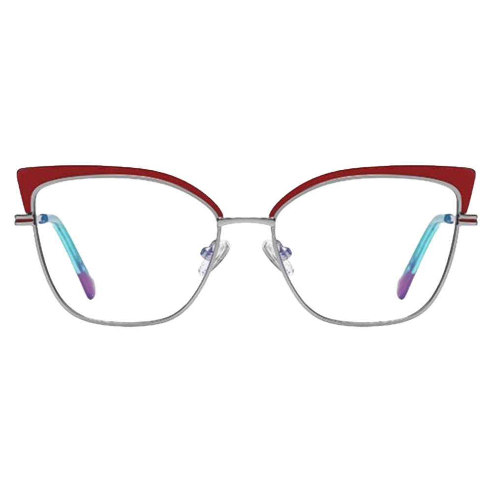 Classic Style Fashionable Nugget Metal Large Butterfly Frame Anti-blue Light Eyeglasses