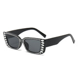Stylish Rectangular Fashionable Trendy Diamond Sunglasses