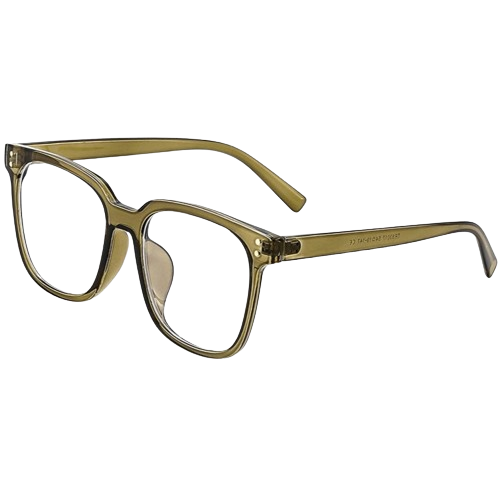 Wanderer Retro Oversized Square Anti-Blue Light Eyeglasses with UV400 Protection