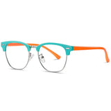 Kids' Anti-blue Light Fashionable Frames in a Trendy Style With Flat Glasses