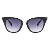 New Fashionable Cat-eye Street Shooting Flat Mirror Trendy Personalized Sunglasses