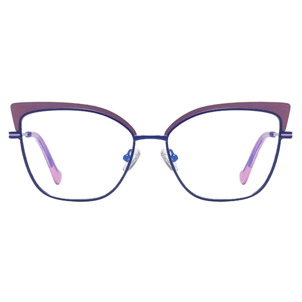 Classic Style Fashionable Nugget Metal Large Butterfly Frame Anti-blue Light Eyeglasses