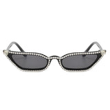 The Latest Style of Cat-eye Diamond Customized Comfortable Small Frame Sunglasses