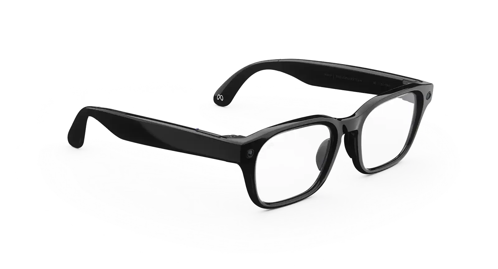 Adventurer Meta AI Glasses – Classic Black Clear (view 3)
