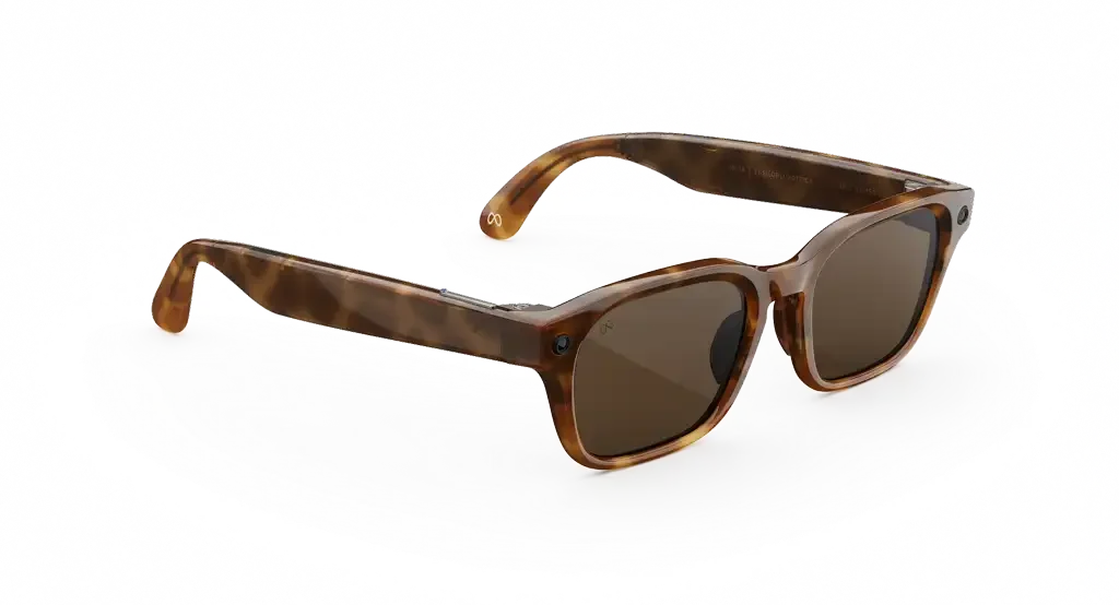 Adventurer Meta AI Glasses – Classic Tortoise Brown (view 3)