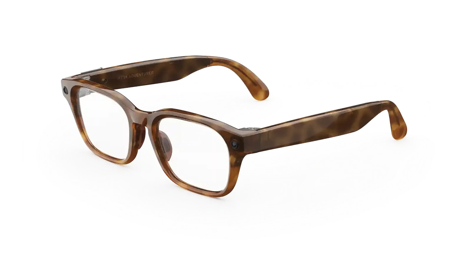 Adventurer Meta AI Glasses – Classic Tortoise Clear