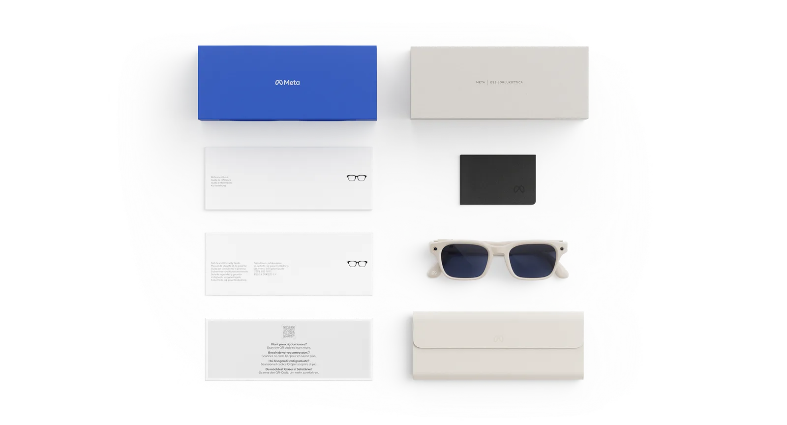 Adventurer Meta AI Glasses – Linen Clear to Sapphire Transitions (view 4)