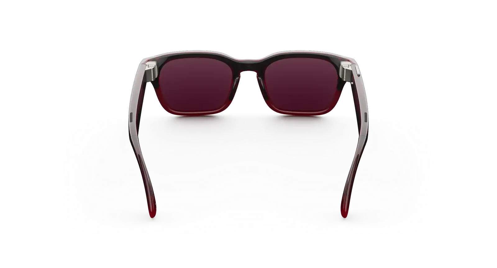 Adventurer Meta AI Glasses – Merlot Clear to Ruby Transitions (view 3)