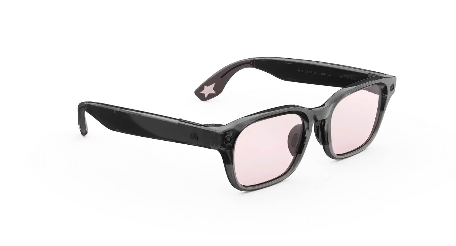 Adventurer Meta AI Glasses – Moonlit Sky Blush (view 3)