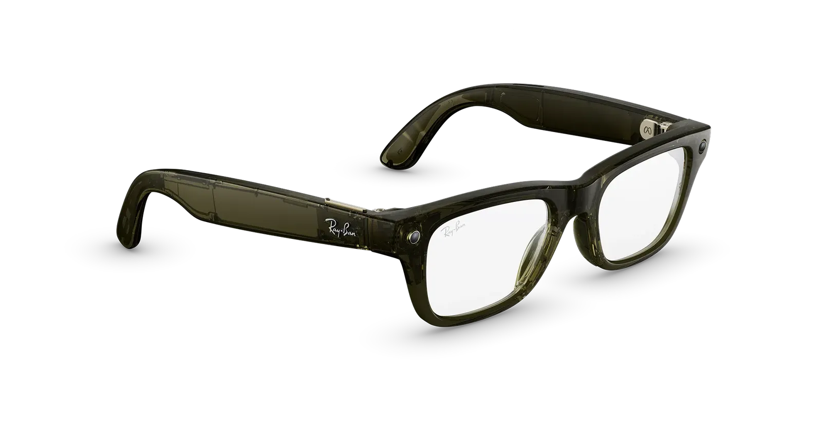 Ray-Ban Meta Blayzer Optics (Gen 2) – Shiny Transparent Dark Olive (view 3)