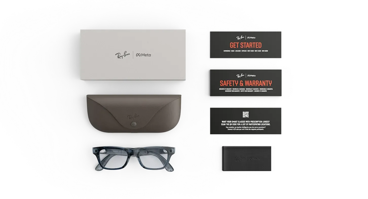 Ray-Ban Meta Blayzer Optics (Gen 2) – Shiny Transparent Ocean Blue (view 2)