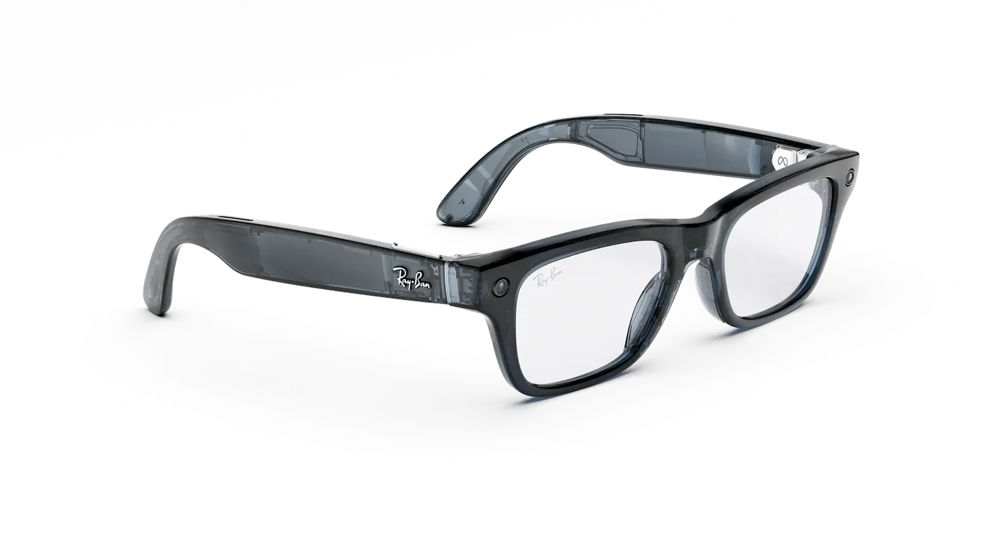 Ray-Ban Meta Blayzer Optics (Gen 2) – Shiny Transparent Ocean Blue (view 5)