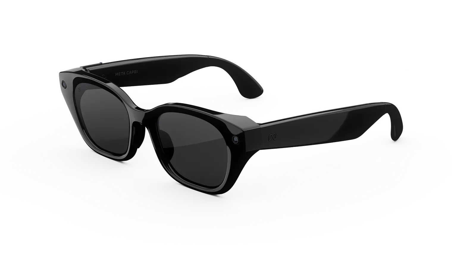 Capri Meta AI Glasses – Classic Black Clear to Grey Transitions (view 4)
