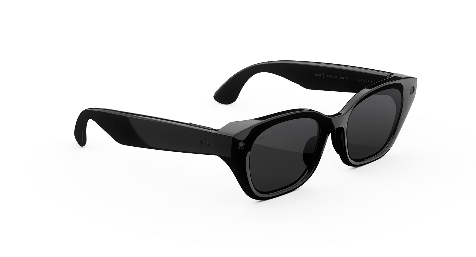 Capri Meta AI Glasses – Classic Black Clear to Grey Transitions (view 5)