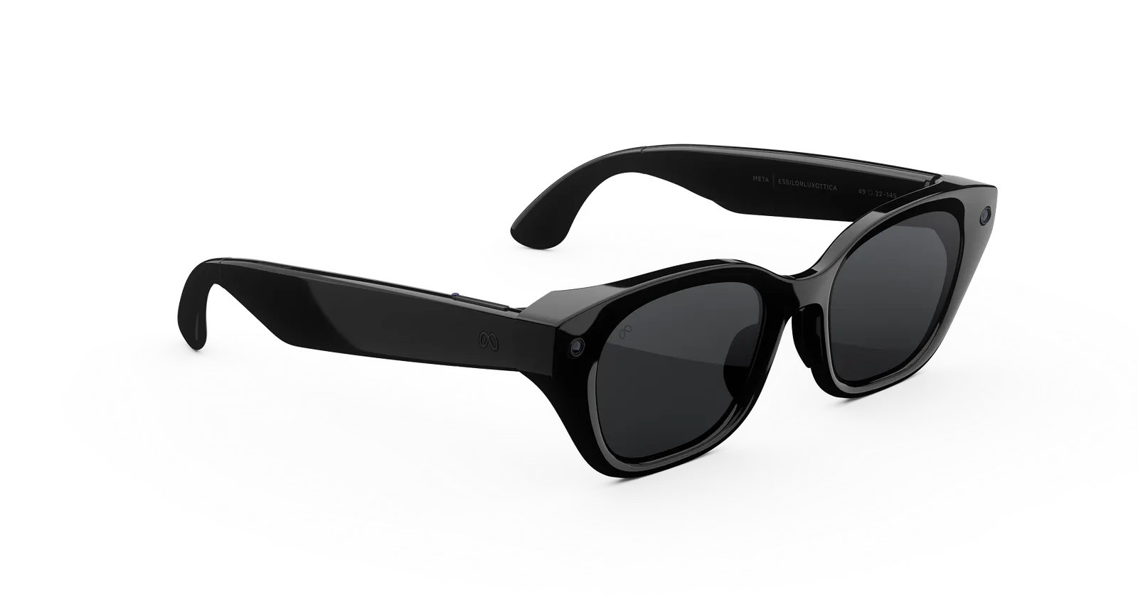 Capri Meta AI Glasses – Classic Black Grey (view 4)