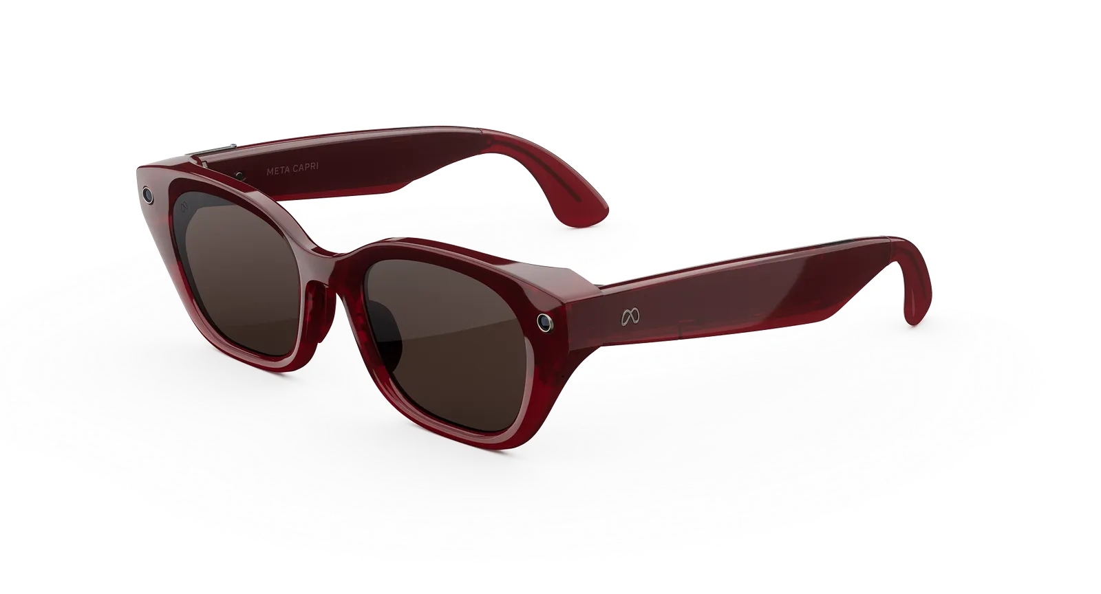 Capri Meta AI Glasses – Crimson Chocolate