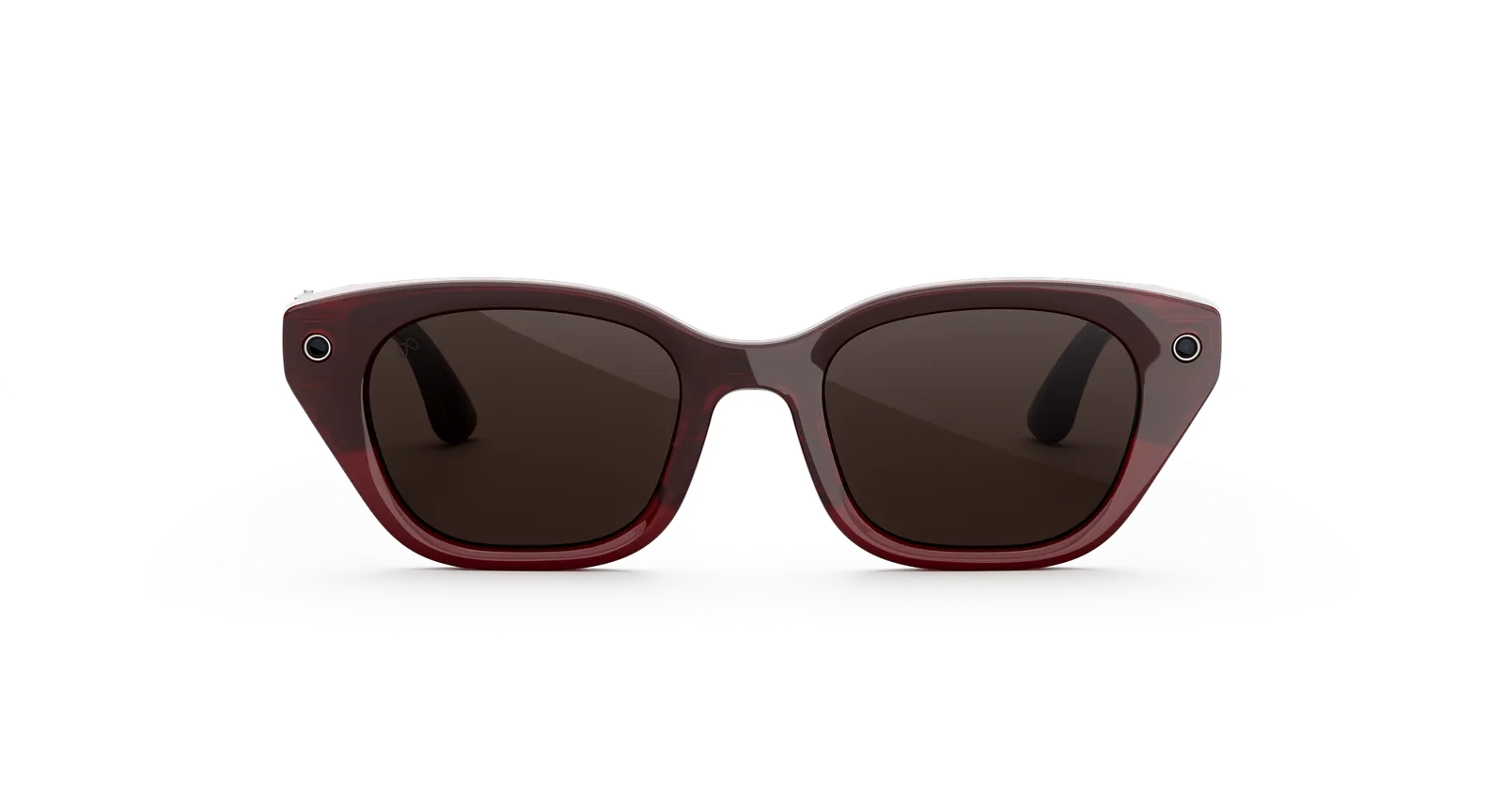 Capri Meta AI Glasses – Crimson Chocolate (view 2)