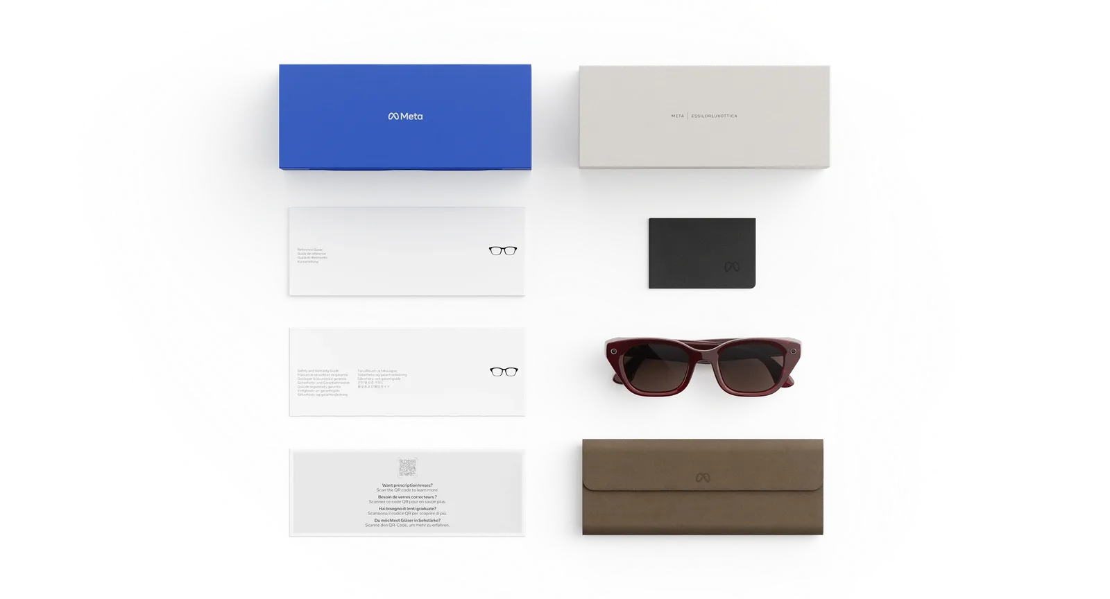 Capri Meta AI Glasses – Crimson Chocolate (view 4)