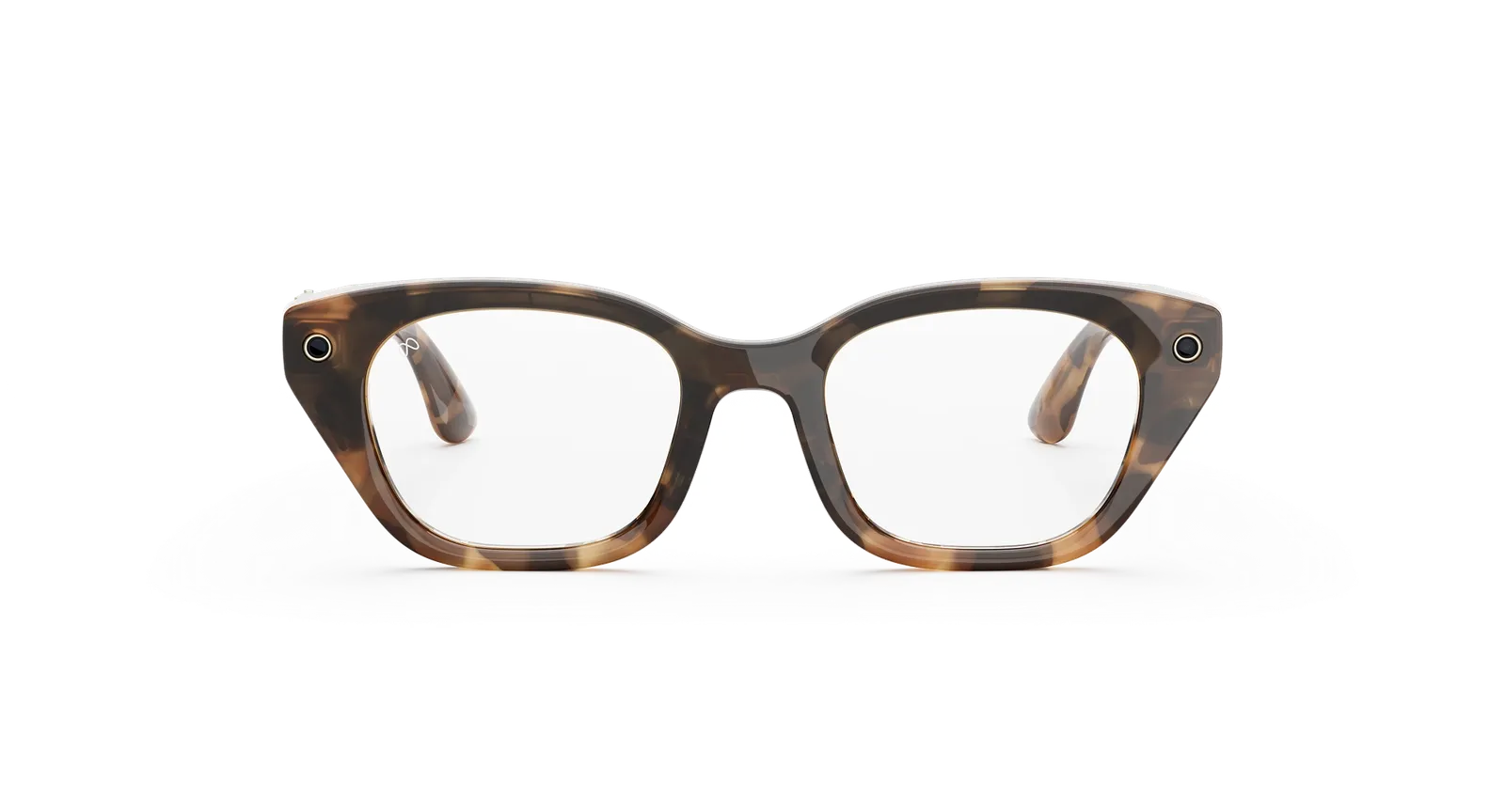 Capri Meta AI Glasses – Espresso Tortoise Clear (view 3)