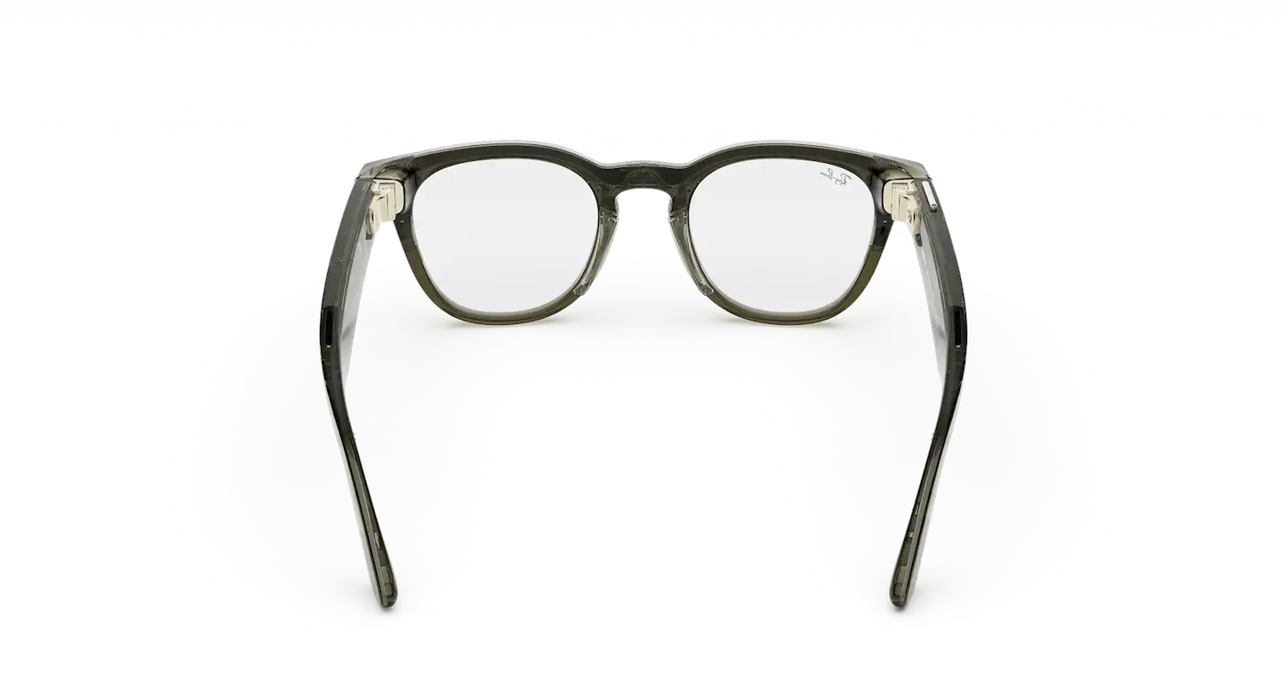 Ray-Ban Meta Scriber Optics (Gen 2) – Shiny Transparent Dark Olive (view 4)
