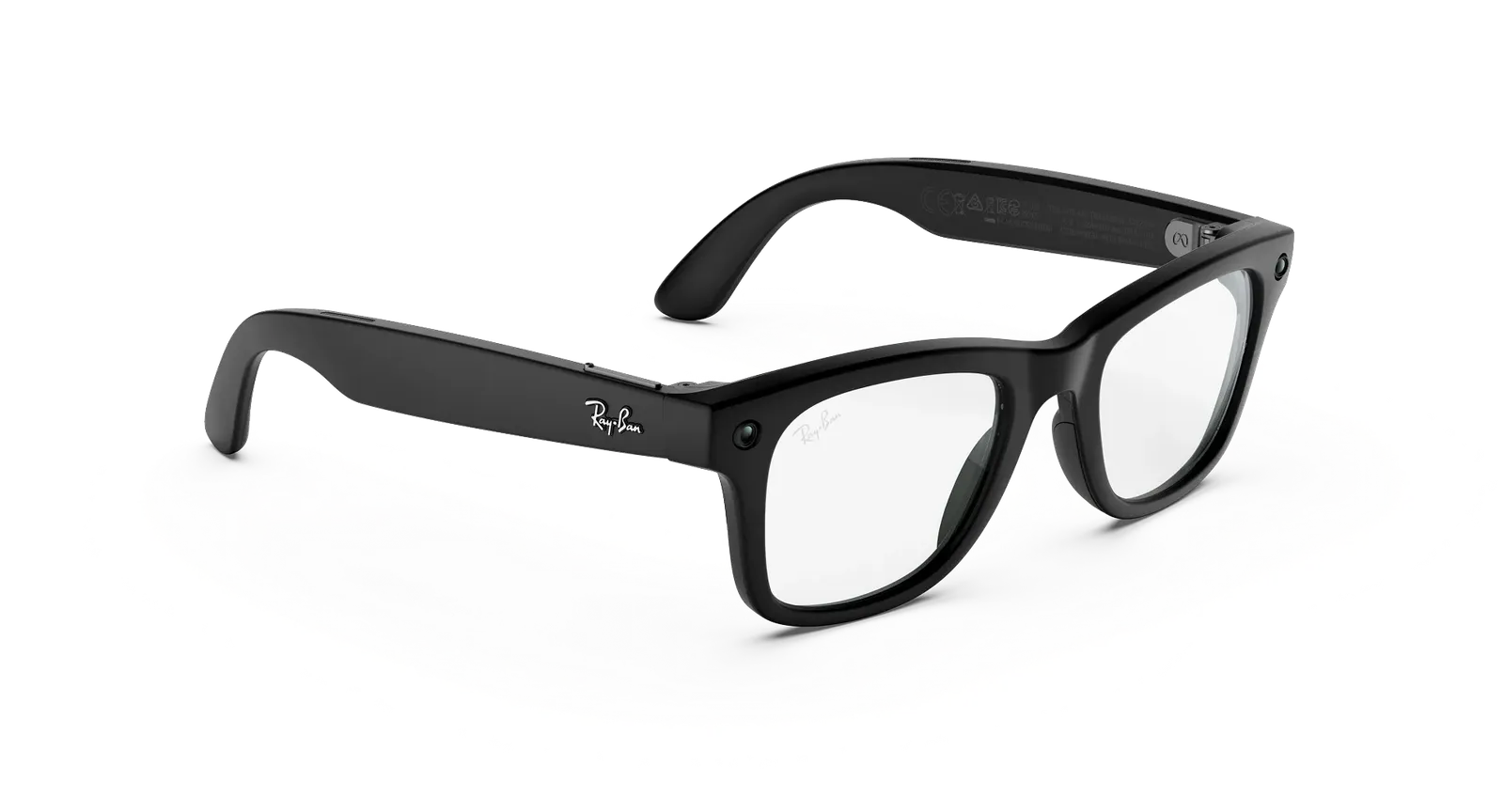 Ray-Ban Meta Wayfarer (Gen 3) – Matte Black Clear (view 3)