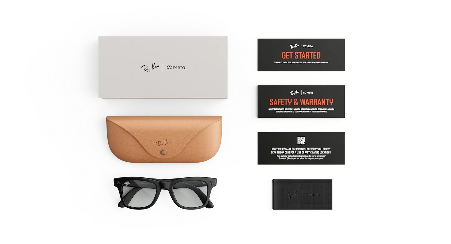 Ray-Ban Meta Wayfarer (Gen 3) – Matte Black Clear (view 5)
