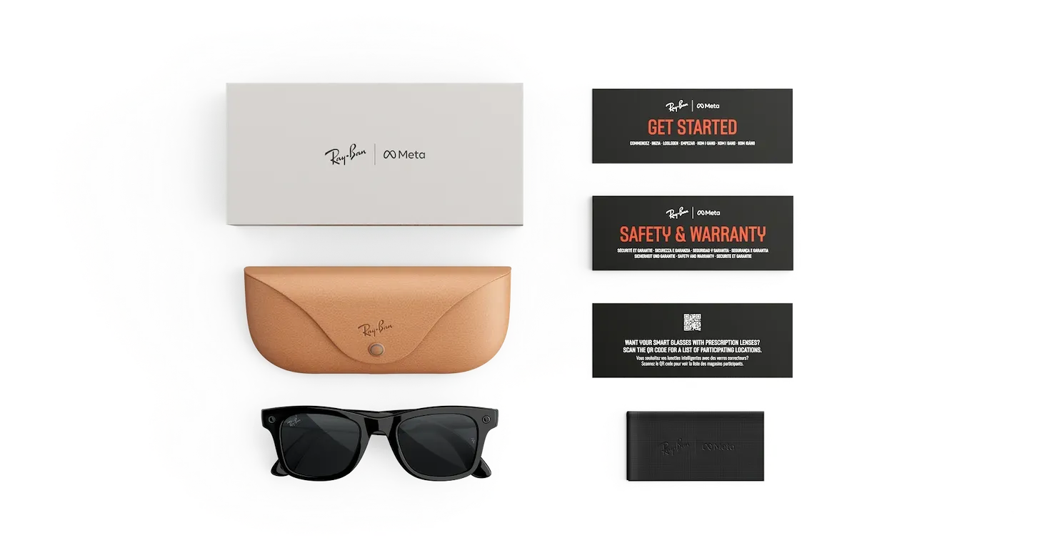 Ray-Ban Meta Wayfarer (Gen 3) – Shiny Black Transitions Grey (view 4)