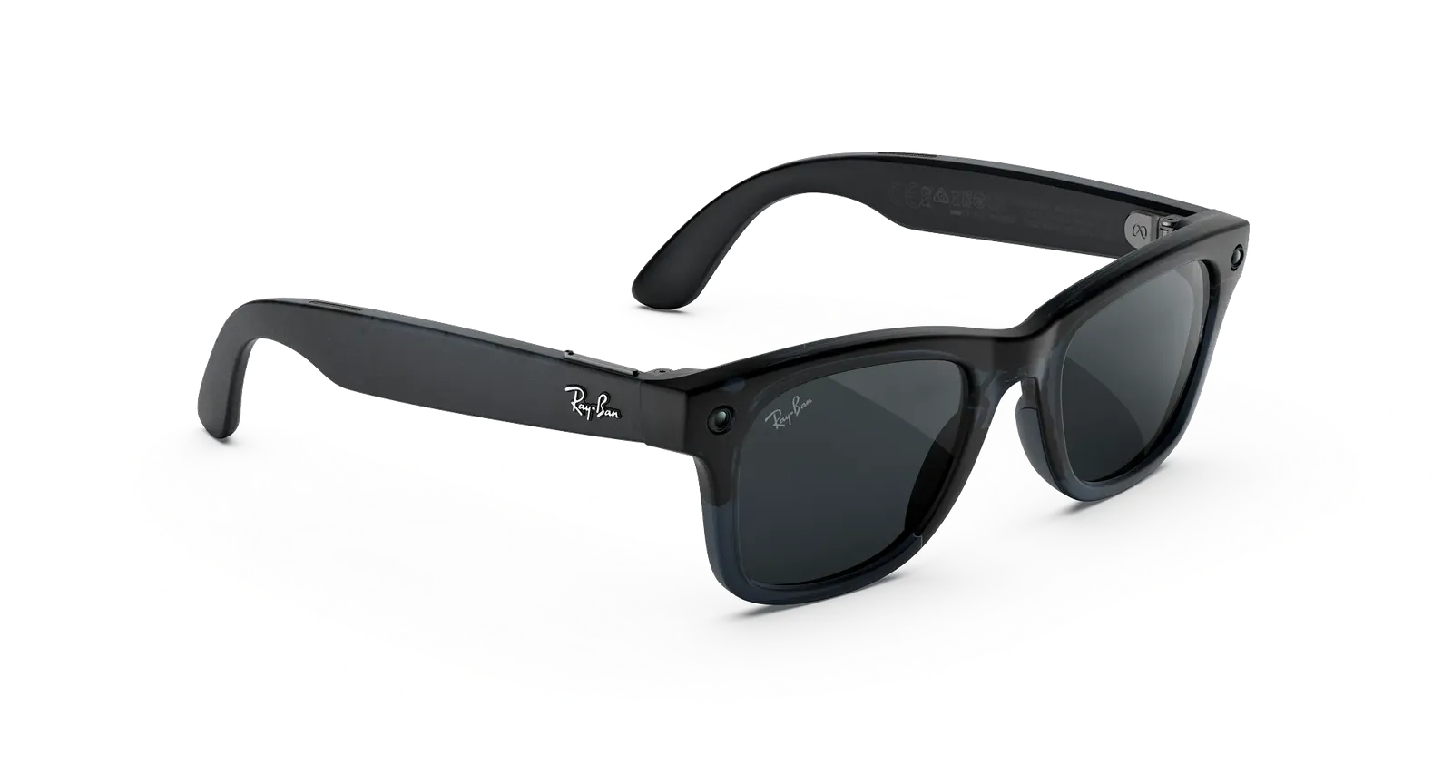 Ray-Ban Meta Wayfarer (Gen 3) – Transparent Matte Ocean Blue Transitions Grey (view 3)